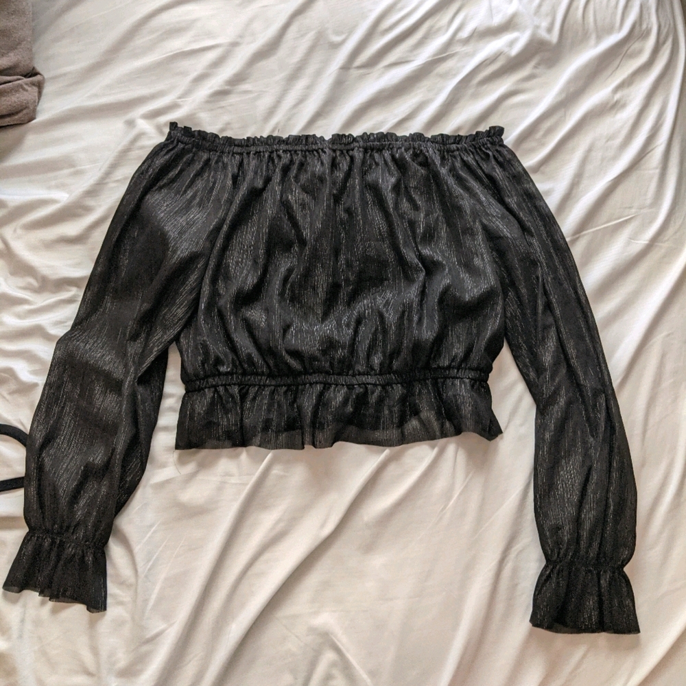 Off Shoulder Long Sleeve Top